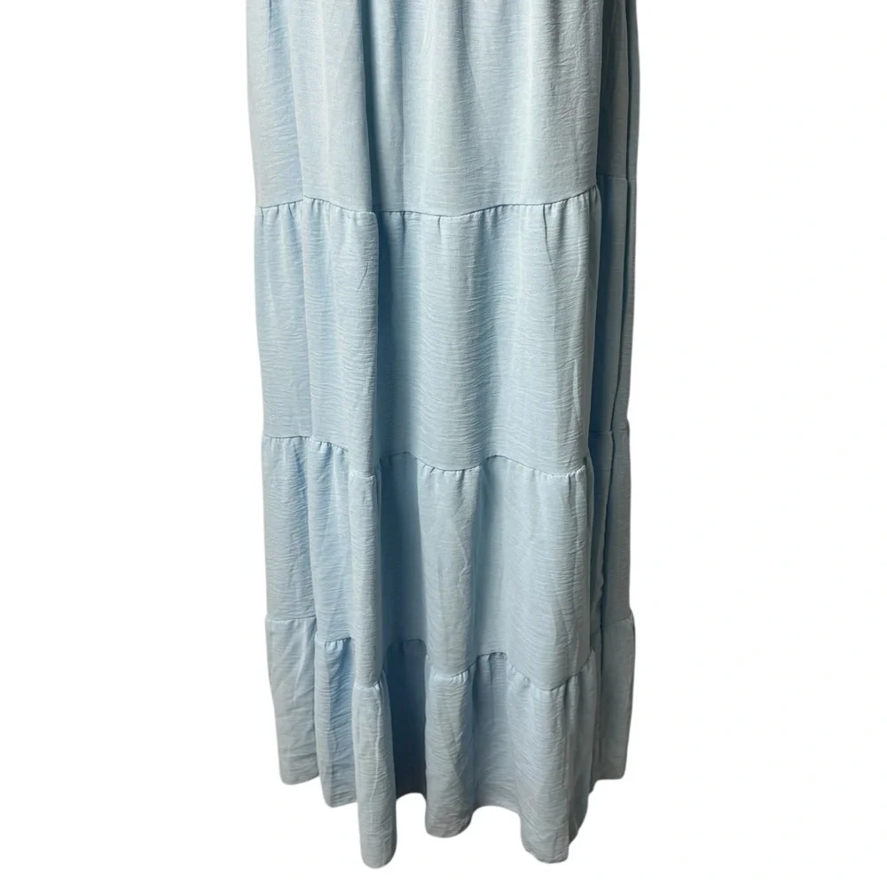 Blue tiered‎ maxi Dress fairycore boho milk made coquette